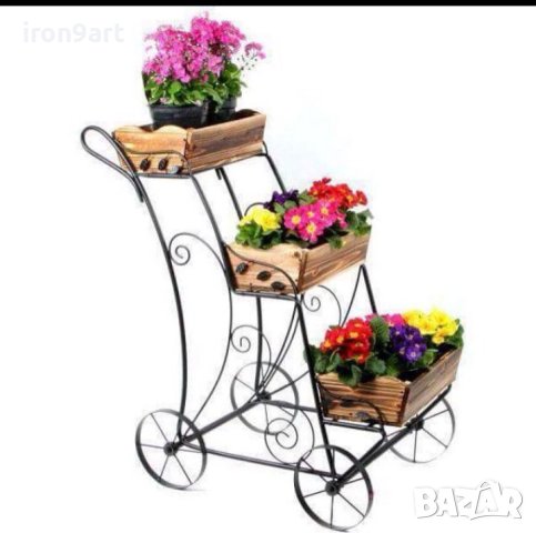 Цветарници и стойки за цветя и саксии от ковано желязо, снимка 7 - Други стоки за дома - 40378194
