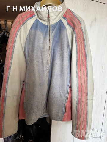 Кожено яке уникат л, снимка 8 - Якета - 53183584