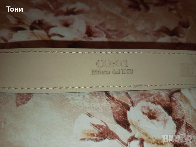 CORTI MILANO Оригинал Нов Дамски Колан от Естествена Кожа 90см., снимка 12 - Колани - 52777265