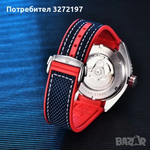 PAGANI DESIGN автоматичен часовник SEIKO NH35,сапфир,неръждаема стомана,водоустойчив,дата,безел, снимка 5 - Мъжки - 43210849