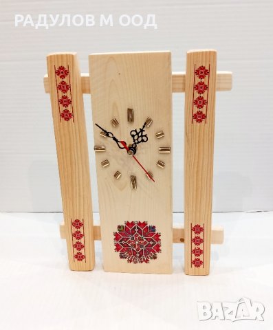 Стенен часовник дърво "Шевици" /6640, снимка 3 - Стенни часовници - 43772277