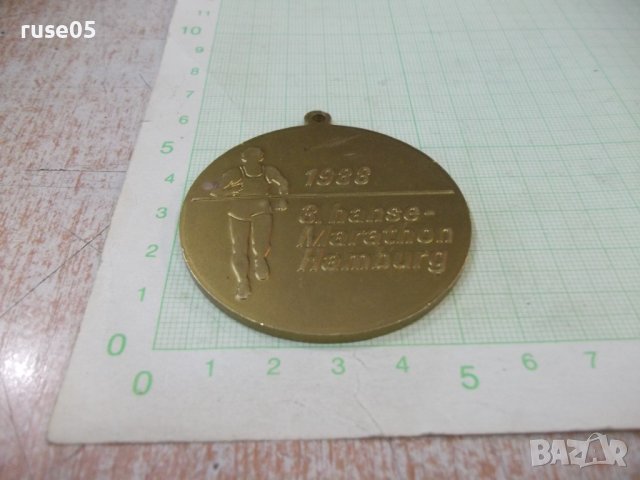 Медал "1988 3.hanse - Marathon Hamburg", снимка 3 - Други ценни предмети - 38256861