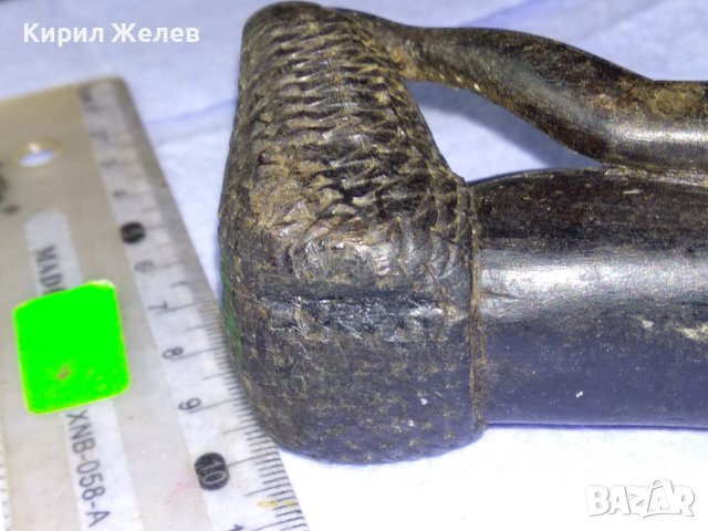 СТАРИННА АФРИКАНСКА АБАНОСОВА СТАТУЕТКА Ръчна ТРАДИЦИОННА МАЙСТОРСКА АРТ РАБОТА ФИГУРА АБАНОС 41378, снимка 11 - Антикварни и старинни предмети - 43588055