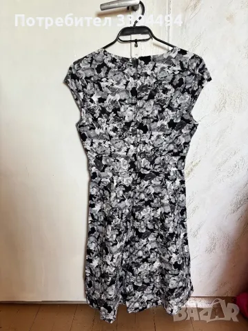 Елегантна сива рокля, снимка 2 - Рокли - 50100480