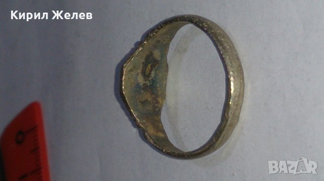Стар пръстен над стогодишен сачан - 66681, снимка 4 - Антикварни и старинни предмети - 29005590