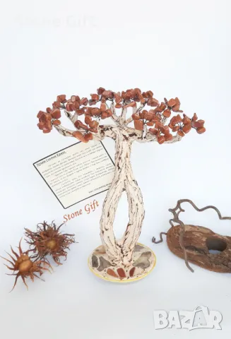 Дръвче Слънчев Камък, Подарък Коледа, Подарък Семейство, Подарък Зодия, Семеен подарък