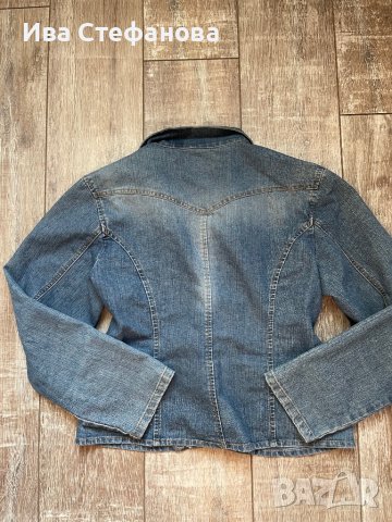 Еластично елегантно дамско  дънково  сако, снимка 6 - Сака - 37826901