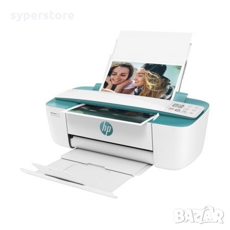 Принтер Мастиленоструен Мултифункционален 3 в 1 Цветен HP DeskJet 3762 Копир Принтер и Скенер