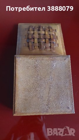 Кожена кутия за бижута , снимка 2 - Антикварни и старинни предмети - 43461149