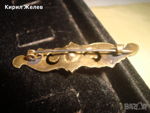 ПОЗЛАТЕНА СТАРА АРТ ДЕКО БРОШКА 23441, снимка 4 - Антикварни и старинни предмети - 33434855