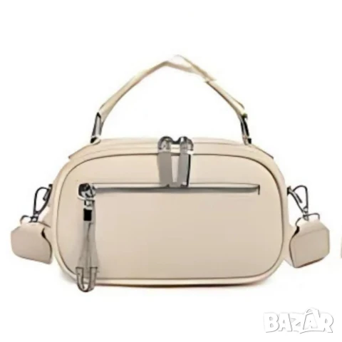 Модерна дамска чанта с ципове в различни цветове, снимка 7 - Чанти - 50642030