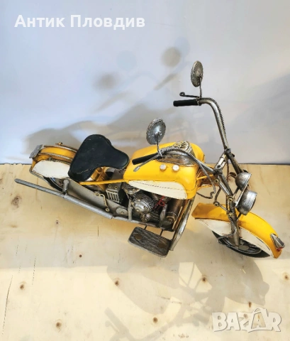 Метална ретро фигура на мотор в мащаб, снимка 4 - Колекции - 53382230