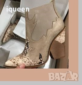 Нови боти тип каубойски стил, снимка 2 - Дамски боти - 52213170