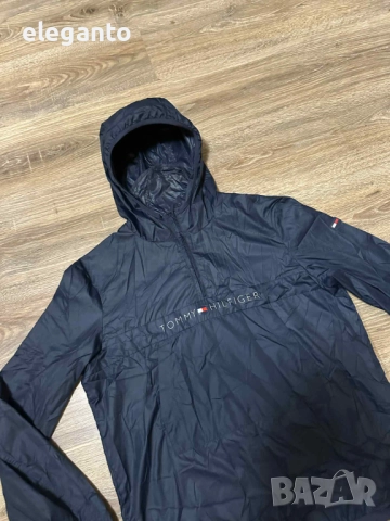 Мъжко яке ветровка Tommy Hilfiger Pop Over Anorak Jacket , S размер , снимка 7 - Якета - 52839910