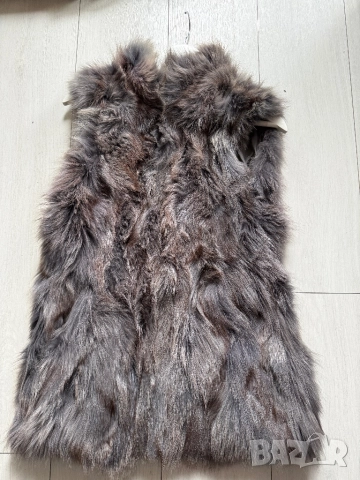 дамски елек с косъм, снимка 3 - Елеци - 51995189