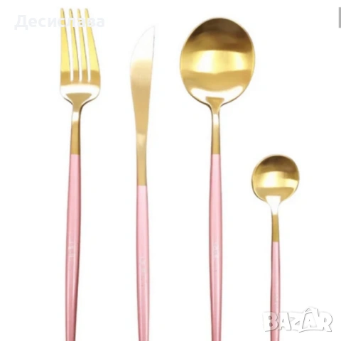 Комплект прибори за хранене от 24 части с луксозен дизайн и магнитна кутия, снимка 12 - Прибори за хранене, готвене и сервиране - 53137416