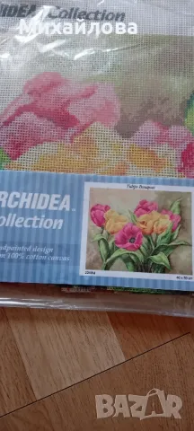 8 бр. щампирани гоблени-цветя и пайзажи, снимка 3 - Гоблени - 47796433