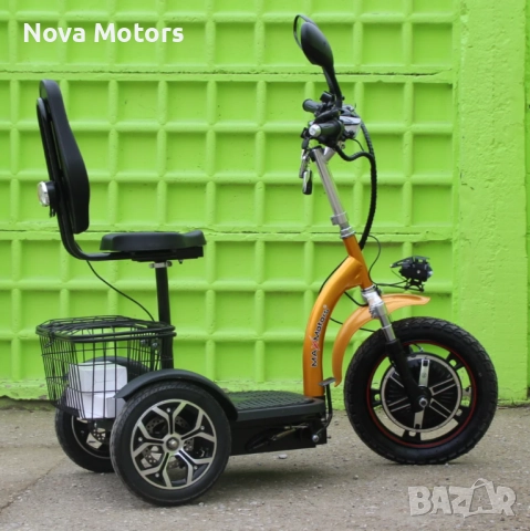 Електрическа Триколка А3 750W BLACK Nova Motors, снимка 2 - Мотоциклети и мототехника - 39377105