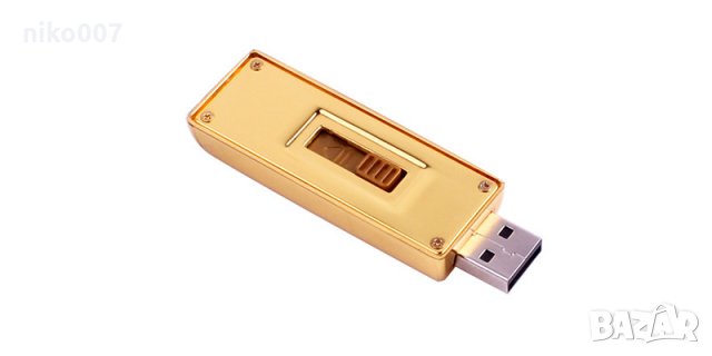 USB 2.0 флаш памет 64GB-златно кюлче-флашка-USB Flash Drive , снимка 4 - Карти памет - 28099979
