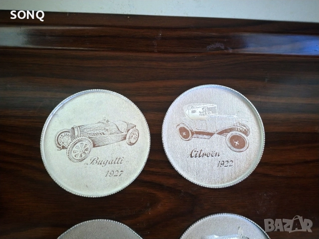 Страхотни Подложки За Чаши Със Стари Коли, снимка 2 - Антикварни и старинни предмети - 52823724