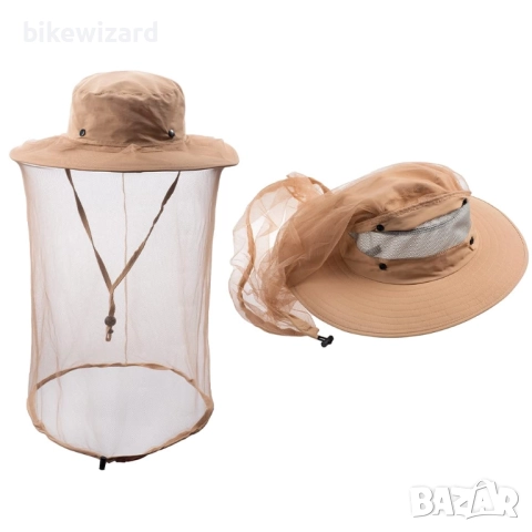 Шапка с комарник водоустойчива НОВА
