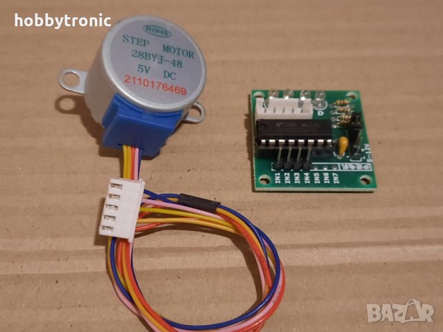 Стъпков двигател с редуктор 28BYJ-48 с драйвер , снимка 3 - Друга електроника - 34606670