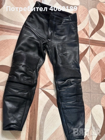 Мото панталон Alpinestars – естествена кожа, снимка 2 - Спортна екипировка - 53289743