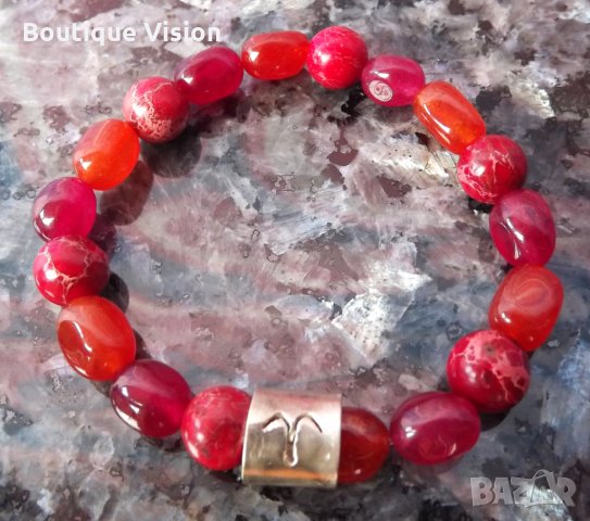 Ново! ГРИВНИ - ЗОДИИ от сребро 950 проба със скъпоценни и полускъпоценни камъни