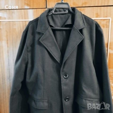 Дамско черно дълго палто , снимка 8 - Палта, манта - 53067971