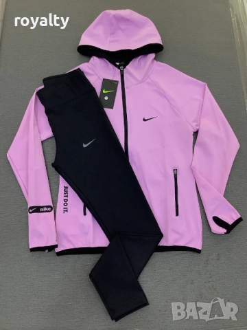 Nike лилав дамски комплект 
