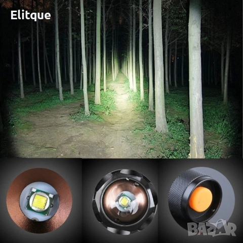 Мощен ловен фенер Cree LED и алуминиев корпус XML-T6 FL76