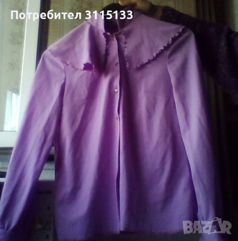 Дамска риза ,широка заоблена яка НОВА , снимка 3 - Ризи - 37952503