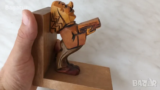 Дърворезба,фигура,стопер за книги, снимка 5 - Други - 48037992