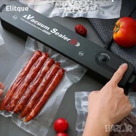 Уред за вакуумиране, 90W, 220V, черен, 2 ГОДИНИ ГАРАНЦИЯ - без торбички в комплекта, снимка 7 - Друга електроника - 52895112