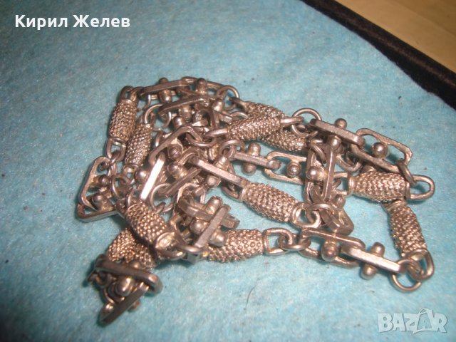 МНОГО ЗДРАВ ПОСРЕБРЕН СТОМАНЕН АРТ ЛАНЕЦ 3770, снимка 7 - Колиета, медальони, синджири - 35189015