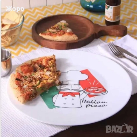 чиния за пица 33см - 6 броя - Bormioli Rocco Pizzachef, снимка 3 - Чинии - 51625486