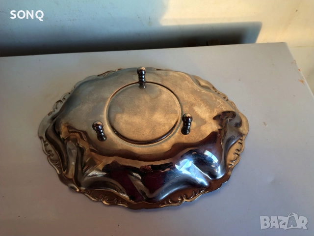 Страхотен Позлатен Съд - Фруктиера, снимка 6 - Антикварни и старинни предмети - 52923720