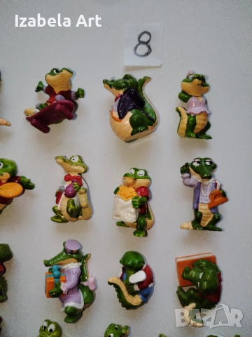 21бр фигури Kinder КРОКОДИЛИ/стари Киндер играчки от шоколадови яйца , снимка 3 - Колекции - 52022180