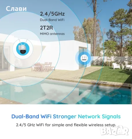 Reolink RLC-523WA Speed Dome IP WiFi PTZ камера за наблюдение, 5 MP, IR 60 m, цветно през нощта 60 m, снимка 5 - Камери - 49879282