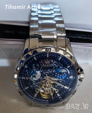 Мъжки автомат нов, стъклен капак., снимка 7 - Мъжки - 49097978