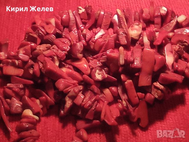 СТАРО НАТУРАЛЕН ЧЕРВЕН КОРАЛ КОЛИЕ 8139, снимка 2 - Антикварни и старинни предмети - 29636967