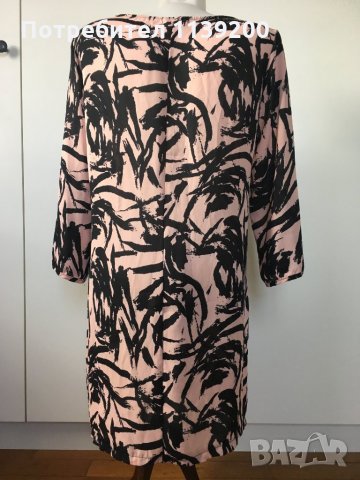 Solange S/M нова лятна рокля туника пепел от рози черно, снимка 3 - Рокли - 27299005