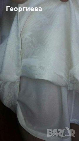 Нова рокля в бяло и екрю, с лек блясък ПРОМОЦИЯ 🍀👗XS,S🍀👗 арт.422, снимка 8 - Рокли - 28263535