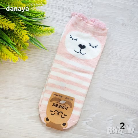 2178 Дестки чорапи Животни с ушички, 35-38 номер, снимка 4 - Чорапи - 32972812