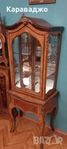 Антична Френска Витрина, снимка 4 - Секции и витрини - 50523792