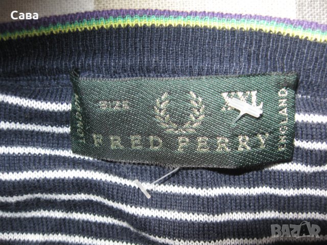 Пуловер FRED PERRY  мъжки,Л, снимка 1 - Пуловери - 43701561