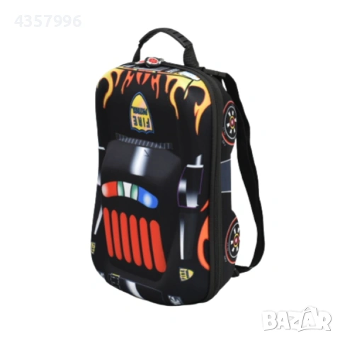 Детска раница 3D обемна и релефна с формата на кола, 21599, снимка 4 - Раници - 53236361