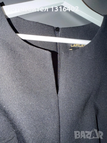 Черна офис рокля размер XS/S, снимка 2 - Рокли - 51794111