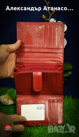 Лазерно гравирано дамско портмоне от италианска естествена кожа, снимка 4 - Портфейли, портмонета - 32577401