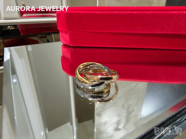 CARTIER Trinity Classic Унисекс Пръстен, снимка 4 - Пръстени - 52843798